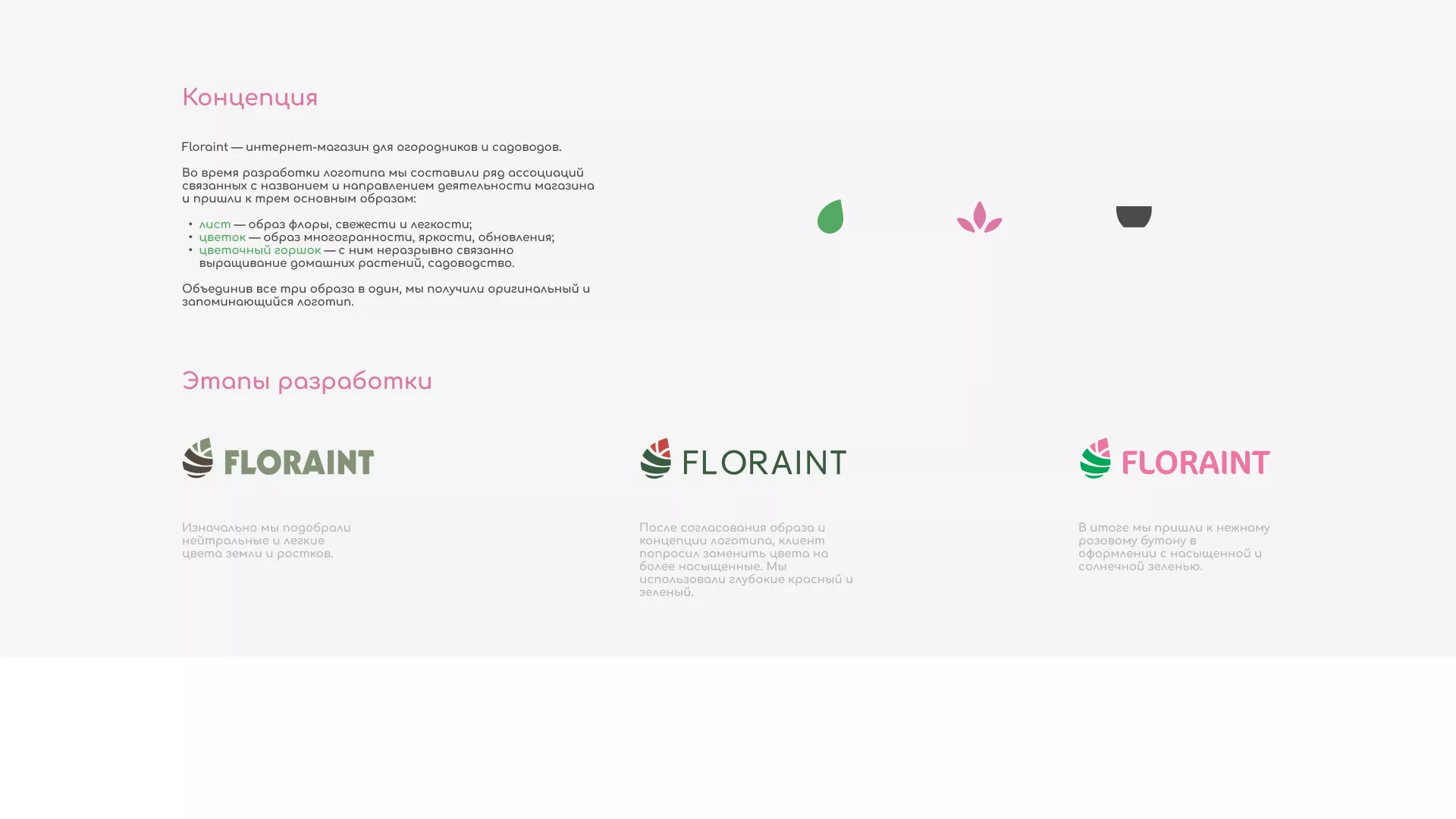 Создание логотипа и интернет-магазина «FLORAINT» в Кадникове