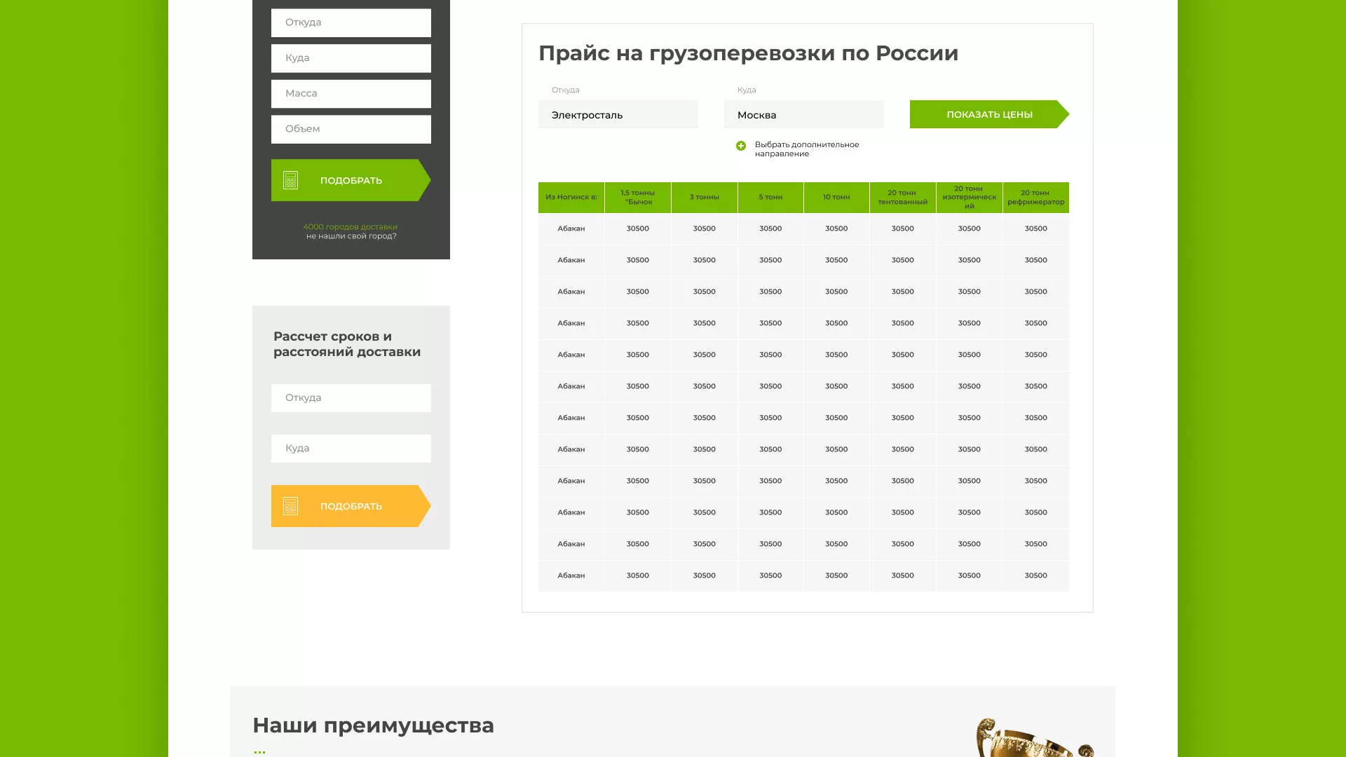 Разработка логотипа и сайта компании «Инком-Логистика» в Кадникове