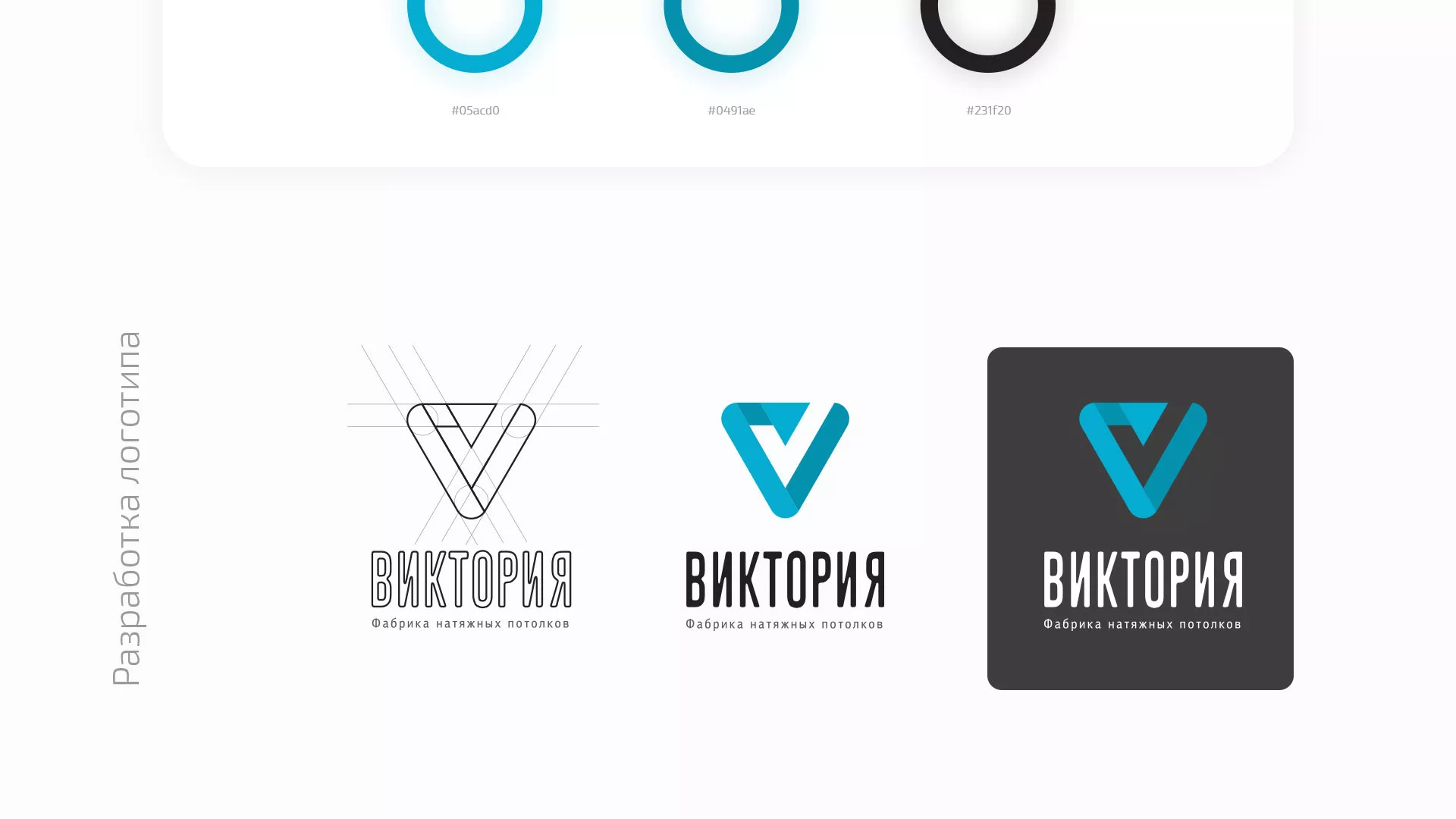 Разработка фирменного стиля компании по продаже и установке натяжных потолков в Кадникове