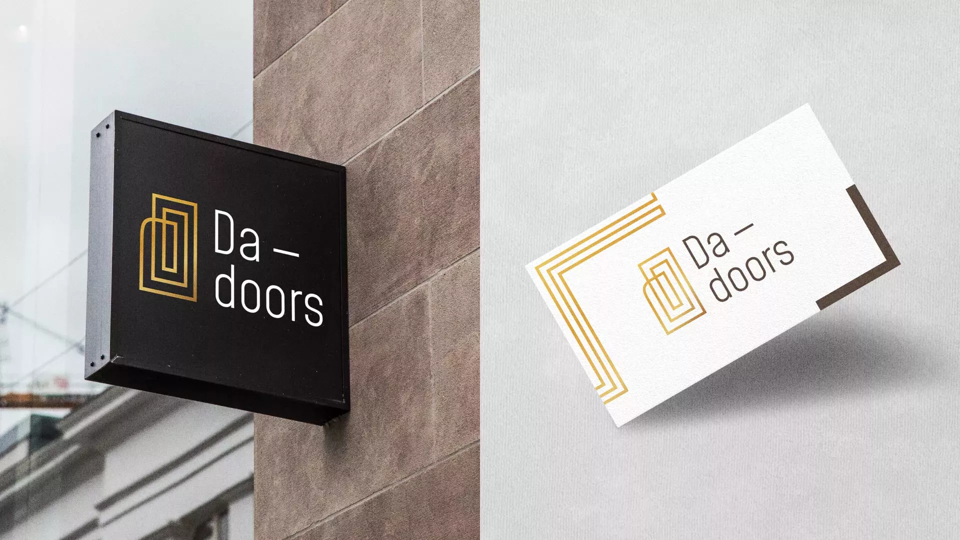 Разработка логотипа для компании «DA-DOORS» в Кадникове